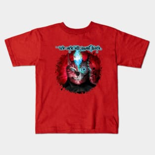 We Are All Mad Here - Red Kids T-Shirt